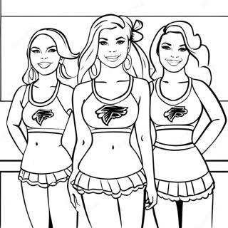 Atlanta Falcons Cheerleaders Coloring Page 38214-30580