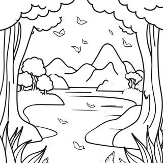 Inspiring Nature Scene Coloring Page 38234-30595