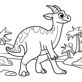 Parasaurolophus Coloring Page 38243-30614