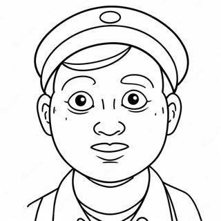 Blank Face Coloring Page With Funny Expression 38264-30627