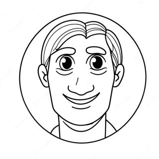 Blank Face Coloring Page With Funny Expression 38264-30628