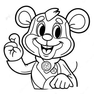 Chuck E Cheese Coloring Page 3826-3094