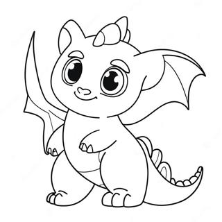 Cute Female Light Fury With Sparkling Scales Coloring Page 38274-30621