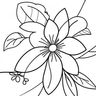 Vibrant Orange Blossom Coloring Page 38314-30657