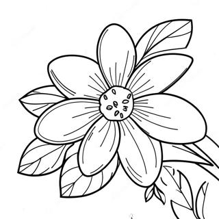 Vibrant Orange Blossom Coloring Page 38314-30658