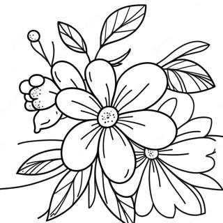 Vibrant Orange Blossom Coloring Page 38314-30659