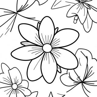 Vibrant Orange Blossom Coloring Page 38314-30660