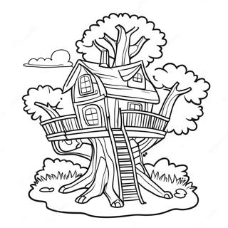 Magic Treehouses Coloring Pages