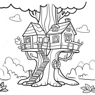 Magic Treehouse Adventure Coloring Page 38323-30662