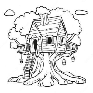 Magic Treehouse Adventure Coloring Page 38323-30663