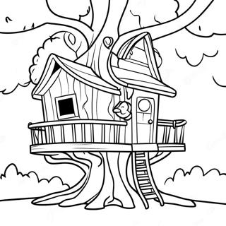 Magic Treehouse Adventure Coloring Page 38323-30664