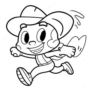 Speedy Gonzales Running Fast Coloring Page 38344-30681