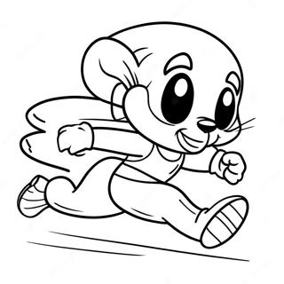 Speedy Gonzales Running Fast Coloring Page 38344-30682