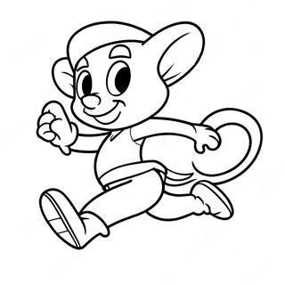 Speedy Gonzales Running Fast Coloring Page 38344-30683