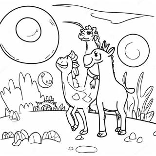 Colorful Vbs Scene Coloring Page 38354-30687