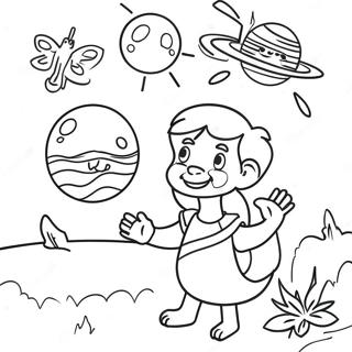 Colorful Vbs Scene Coloring Page 38354-30688