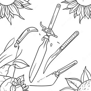 Gardening Coloring Pages