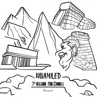 7 Wonders Of The World Coloring Pages