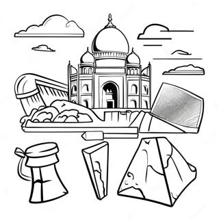 7 Wonders Of The World Coloring Page 38433-30742