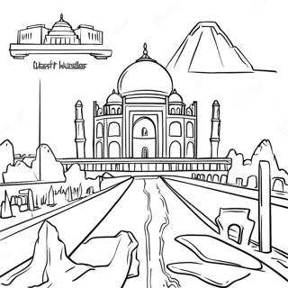 7 Wonders Of The World Coloring Page 38433-30743