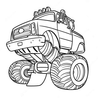 Max D Monster Truck Coloring Page 38454-30758