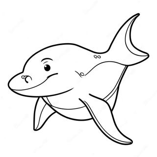 Cartoon Hammerhead Shark Coloring Page 3847-3115