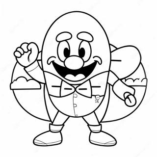 Funny Eggman With A Big Smile Coloring Page 38484-30783