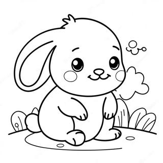 Cute Baby Bunny Coloring Page 38523-30814