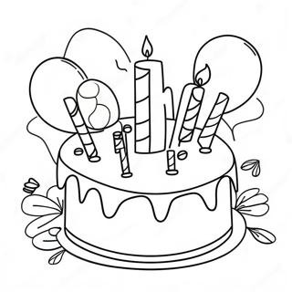 Happy Birthday Auntie Celebration Coloring Page 38533-30823