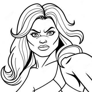 She Hulk Coloring Page 38543-30830