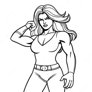 She Hulk Coloring Page 38543-30831