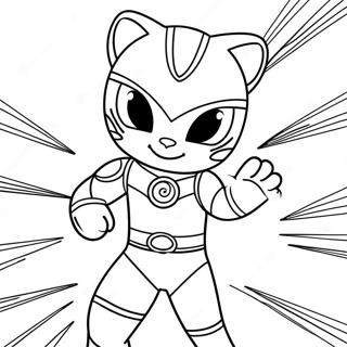 Mew Mew Power Rangers Coloring Page 38554-30841