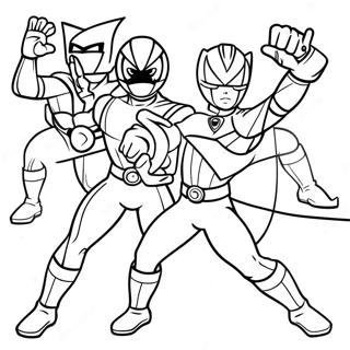 Mew Mew Power Rangers Coloring Page 38554-30842