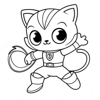 Mew Mew Power Rangers Coloring Page 38554-30844