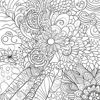 Grunge Aesthetic Abstract Patterns Coloring Page 3856-3119