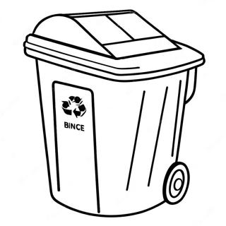 Colorful Recycling Bin Coloring Page 38574-30856