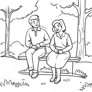 Archie And Betty In The Park Coloring Page 38584-30867