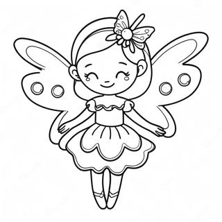 Whimsical Christmas Fairy With Sparkling Wings Coloring Page 38594-30892