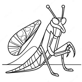 Praying Mantis Coloring Page 38643-30913