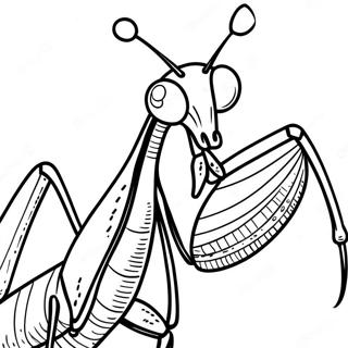 Praying Mantis Coloring Page 38643-30914