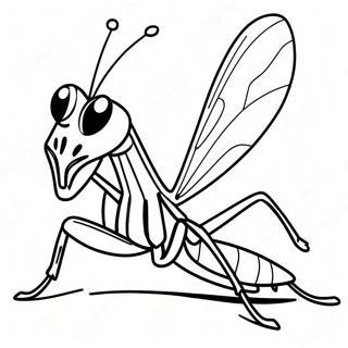 Praying Mantis Coloring Page 38643-30915