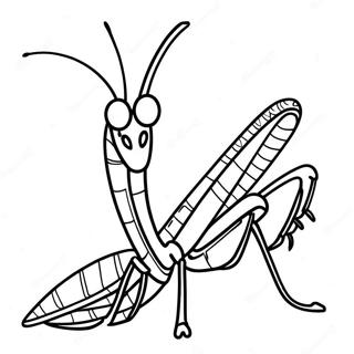 Praying Mantis Coloring Page 38643-30916