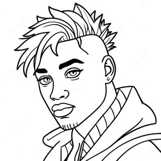 Xxxtentacion Coloring Pages