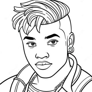 Xxxtentacion Coloring Page 38663-30927