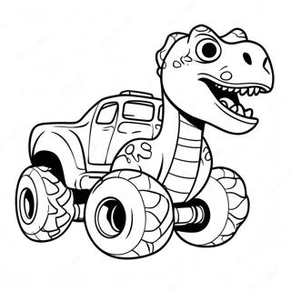 Dinosaur Monster Truck Coloring Page 38693-30949