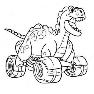 Dinosaur Monster Truck Coloring Page 38693-30951