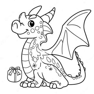 Christmas Dragon Coloring Page 38723-30979