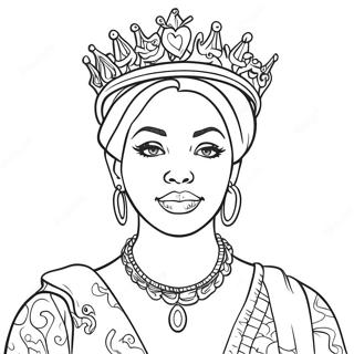 Cool Queen Graffiti Artist Coloring Page 38734-30984