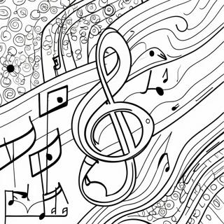 Music Note Sheet Coloring Page 38763-31014