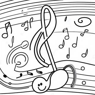 Music Note Sheet Coloring Page 38763-31015